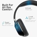 H300 Wireless Headphones Bluetooth with Microphone, Over Ear Headsets with Environmental Noise Cancelling Retractable Mic, USB Dongle & Mute for Office Laptop Computer Chromebook Smartphone