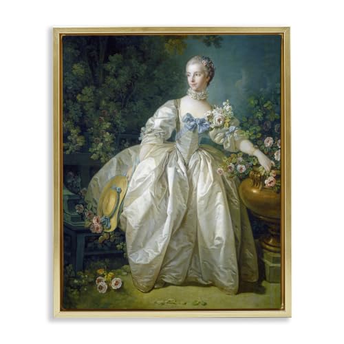 Classic Boucher Portrait, 16 x 20 Inch Canvas in Floater Frame