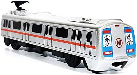 Centy Toys Plastic Pull Back Metro Train, Number Of Pieces: 1, Silver, 36 months