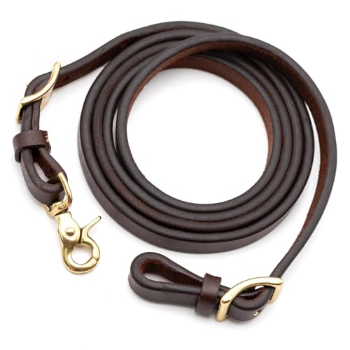 Jeffers LuxeLeather �w�r�[�I�C���n�[�l�X���U�[���[�s���O��j �R���E�F�C�o�b�N���G���h&�V�U�[�X�i�b�v�t�� �n�p�A5/8�C���` x 8�t�B�[�g - ���߉\�ȃ��U�[�X�v���b�g��j�X�^�C�� �n��&���C�f�B���O�M�A�p - �u���E��