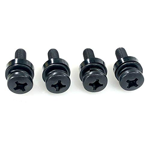 Replacementscrews M8 Wall Mount Screws Compatible With Samsung 18-20Mm Installations (1.25Mm Pitch) Complete Kit With Screws, Washers And Spacers - Black Plated. #TOP7