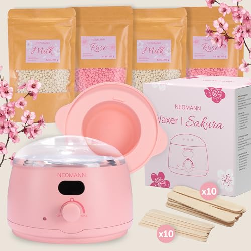 Cire I SAKURA avec écran LCD et kit complet de 4 sachets de perles