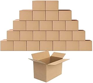 Amazon Brand - Eono 27.94x15.24x15.24cm Packing Shipping Mailing Boxes 25 Pack Single Wall Corrugated Cardboard Box