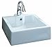 Porcher 15101-00.001 Above Counter Basin Lavatory, White