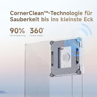 DREAME C1 Station S Kit Fensterputzroboter, Rundum-Sicherheitskonzept, Mobile Station, automatischer Kabeleinzug, CornerClean-Technologie,Dual-Spray-Technologie,intelligente Planung des Reinigungswegs