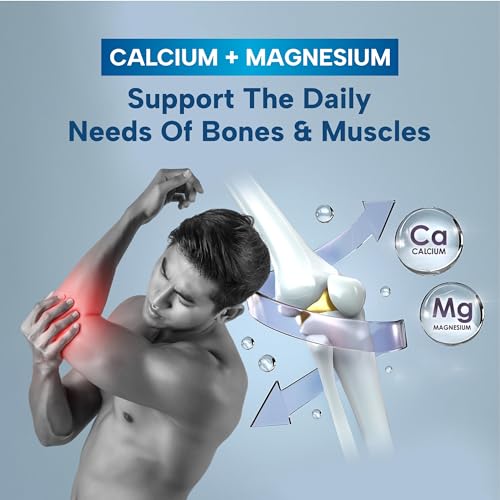 Image of Bliss Welness Calcium Magnesium Zinc Vitamin D3 K2 & B12 Folic Acid | Joint Support Bone Strength Pain Relief Ortho Care | For Men & Women Health Supplement - 120 Vegetarian Tablets.