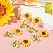 5pcs Sunflowers Car Dashboard Decorations Bobblehead Sunflowers Cars Ornament Cozy Hoome Cozy Home Sunflower Car Decor for Women Sunflower Gifts for Cute Cars Interior Desk Ornaments Gifts