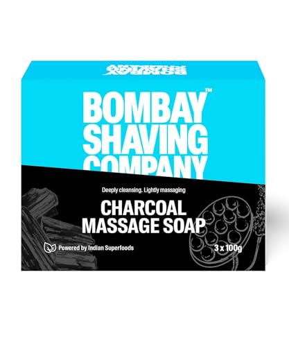 Bombay Shaving Company Charcoal Massage Soap100g | Pack of 3 - Image 2