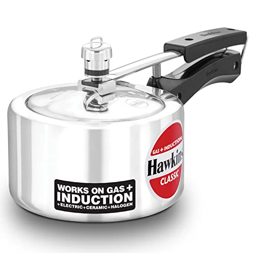 Hawkins 1.5 Litre Classic Pressure Cooker, Induction Inner Lid Baby Cooker, Best Cooker, Silver (ICL15)