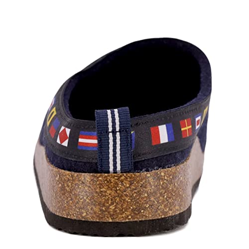 Nautica Men's Slipper Backless Faux Fur Warm Slip-On Indoor Outdoor Shoe-Graydon-Navy Flag Size-13 #TOP2