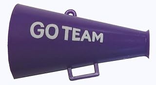 Go Team Megaphones 1.5" (Many Colors) (Purple/White, 3pc Package)