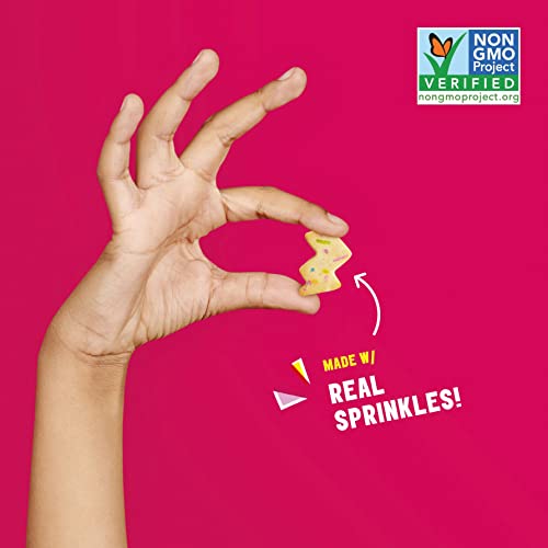 Mavericks Snacks Birthday Cake Cookies – 7 Oz Sharing Size Boxes, Family Value 8-Pack – Kids Healthy Snack, Non-Gmo, Nut Free, Low Sugar – All-Natural Vegan Cookies – No Artificial Colors #TOP3