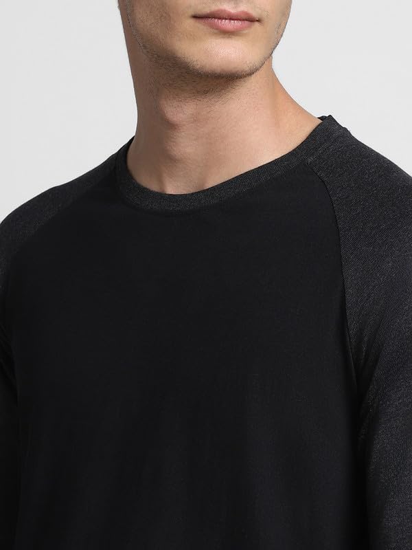 Image of Dennis Lingo Men's Cotton Crew Neck Tshirt, Regular Fit Long Sleeve