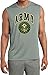 US Army Seal Sleeveless Moisture Wicking Shirt, Large Silver