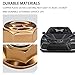 ESWW 10 PCS M8 Exhaust Manifold Hex Nuts, Copper Plated Self-Locking Seal Flange Nut Kit Replacement for OEM #A1201420072, Hexagon Exhaust Manifold Nuts Universal for Cars Trucks (M8 x 1.25)