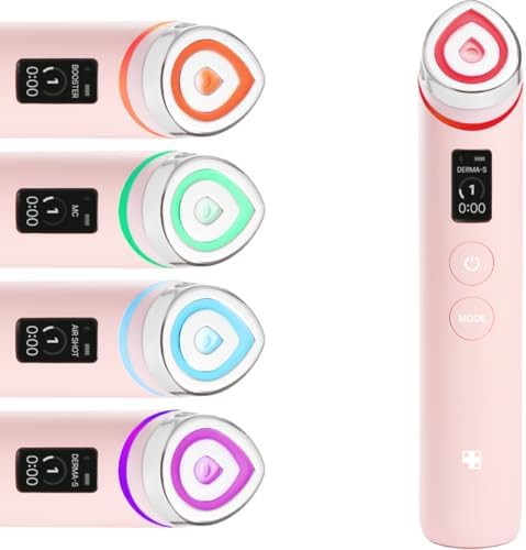 medicube Booster Pro | 6-in-1 Real Glass Glow Beauty Massager | for Clear, Radiant, Firmer-Looking Skin | Korean Skin Care | Pink
