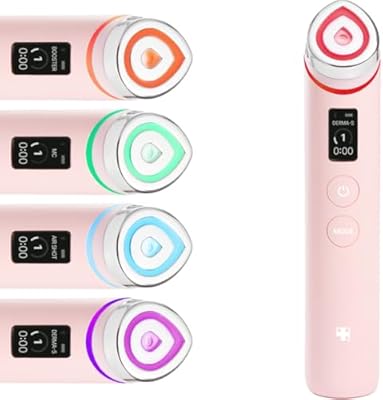 medicube Booster Pro | 6-in-1 Real Glass Glow Beauty Massager | for Clear, Radiant, Firmer-Looking Skin | Korean Skin Care | Pink