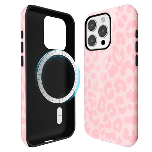 Coque magnétique iPhone 13 Pro Max léopard fine et résistante