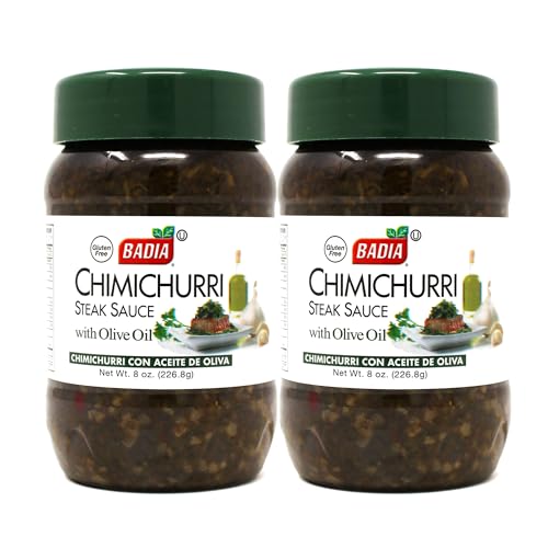 Badia Chimichurri Steak Sauce, with Olive Oil, 8 oz - Palatize Pack of 2