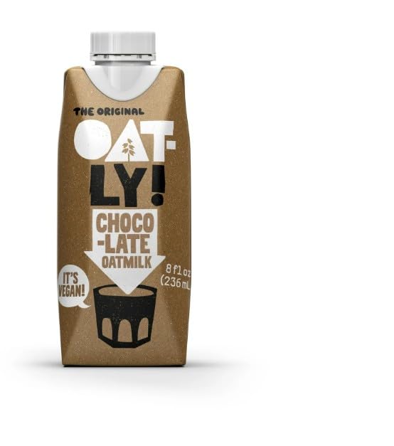 The Original Oatly Chocolate Oatmilk, Dairy-Free Milk - 8floz., 12 pack
