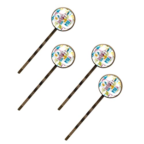 Barrettes à cheveux femme lot de 4 pièces avec motifs cerf et lettres