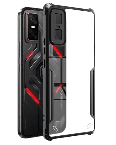 Image of SPAZY CASE Infinix Gt 30 pro Back Cover | Transparent Crystal Clear Hard PC Back Case with TPU Bumper, Drop Protection Case Cover for Infinix Gt 30 pro
