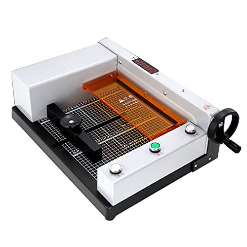 ASerZenith Heavy Duty Electric Paper Cutters - Automatic Guillotine Trimmer With 40Mm Cutting Thickness For Office, Home & School - Efficient & Precise Cutting Tool