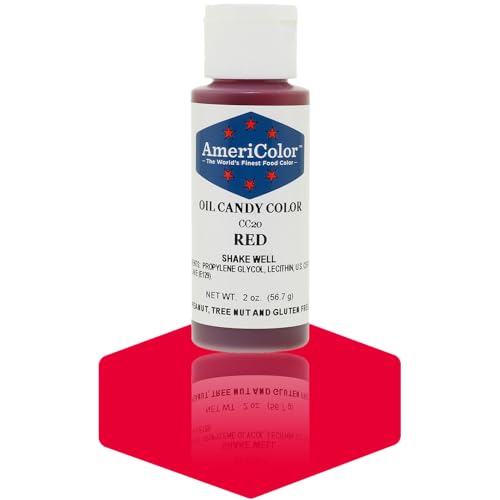 Americolor Candy Oil Food Color, 2-Ounce, Red