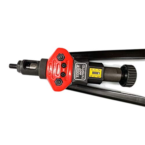 EWANYO 16\" Rivet NUT Tool Hand Blind Riveter, RIVNUT Riveting Tools with Nut Setting System Metric 11 Interchangeable Mandrel (M3, M4, M5, M6, M8, M10, M12), SAE (10-24, 1/4-20, 5/16-18, 3/8-16) - Thumbnail 5