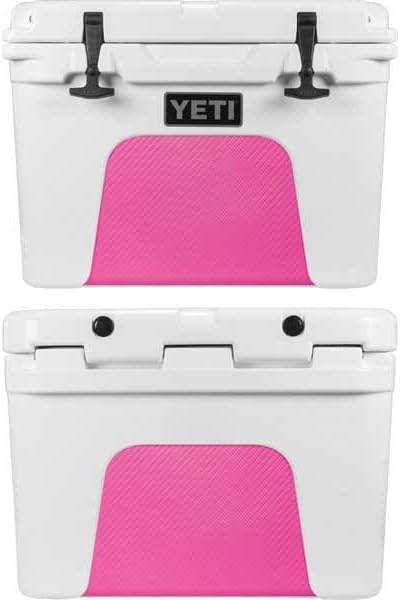 Skinit Decal Cooler Skin Compatible with YETI Tundra 35 Hard Cooler - Pink Carbon Fiber Specialty Texture Material Design
