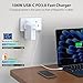106W Compatible With MacBook Air Charger MacBook Pro Charger 13 14 15 16 inch 2025 2024 2023 2022 2021 2020, M1 M2 M3 M4 Laptop USB C Power Adapter, iPad, 10FT USB-C Cable