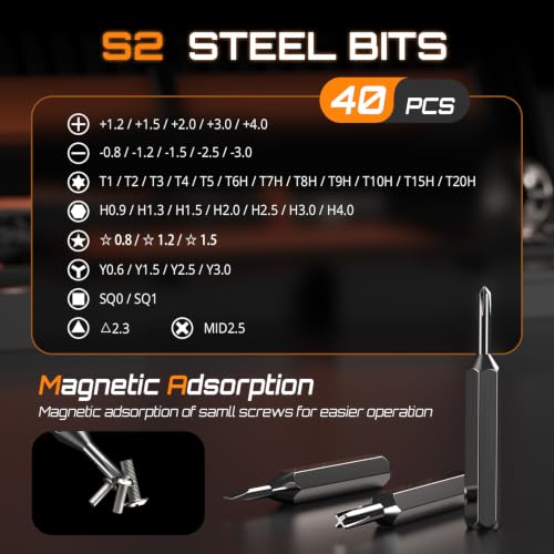 Image of JOREST 55pcs Small Precision Screwdriver Set with Torx T5 T6, Mini Tool Kit