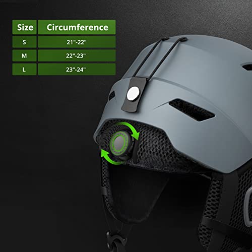 Extremus Snow Bound Ski Helmet - Impact Resistance Ventilation Snowboard Helmets with Removable Fleece Liners, Safety-Certified Snow Helmet for Adults - Thumbnail 6