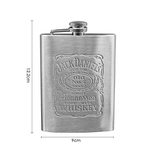 USA American Flag We The People Constitution Stainless Steel Hip Flask Premium Matte Black Makes A Great Gift For Him Dad Father
