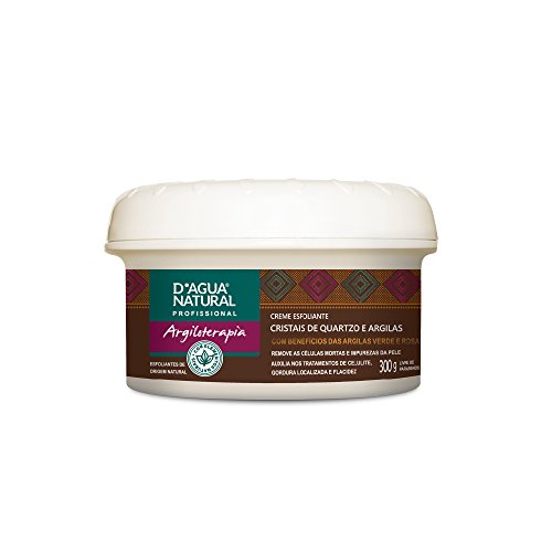 Creme Esfoliante Cristais e Quartzo e Argilas, D'agua Natural, 300 g