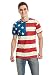 DAWILS Mens American Flag T-Shirt Patriotic Vintage Shirts Hipster Short Sleeve Hip Hop US Flag Tee Shirt
