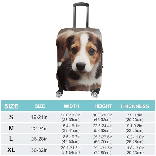 Cute Dog Luggage Cover for Suitcase Tsa Approved Stylish Suitcase Covers Washable Stretch Suitcase Protector Anti-Scratch Travel Baggage Covers for 19-32 Inch Luggage2