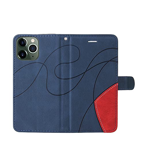 Coque en cuir flip cover pour iPhone 14 13 12 11 étui noir - 2
