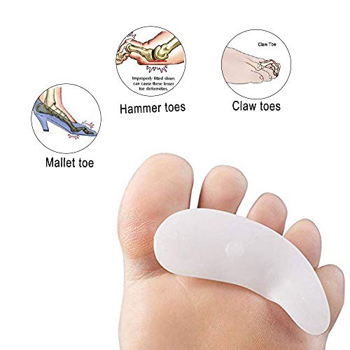 PEDIMEND-Silicone-Triple-Loop-Toe-Separators-1PAIR-2PCS-Claw-Toe-Corrector-Pain-Relief-for-Curled-Toe-One-Size-Fits-Most-for-Men-Women-Foot-Care