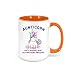 Aunticorn/Auntie Coffee Mug/Sublimated Design/Gift For Aunt/Unicorn (ORANGE)