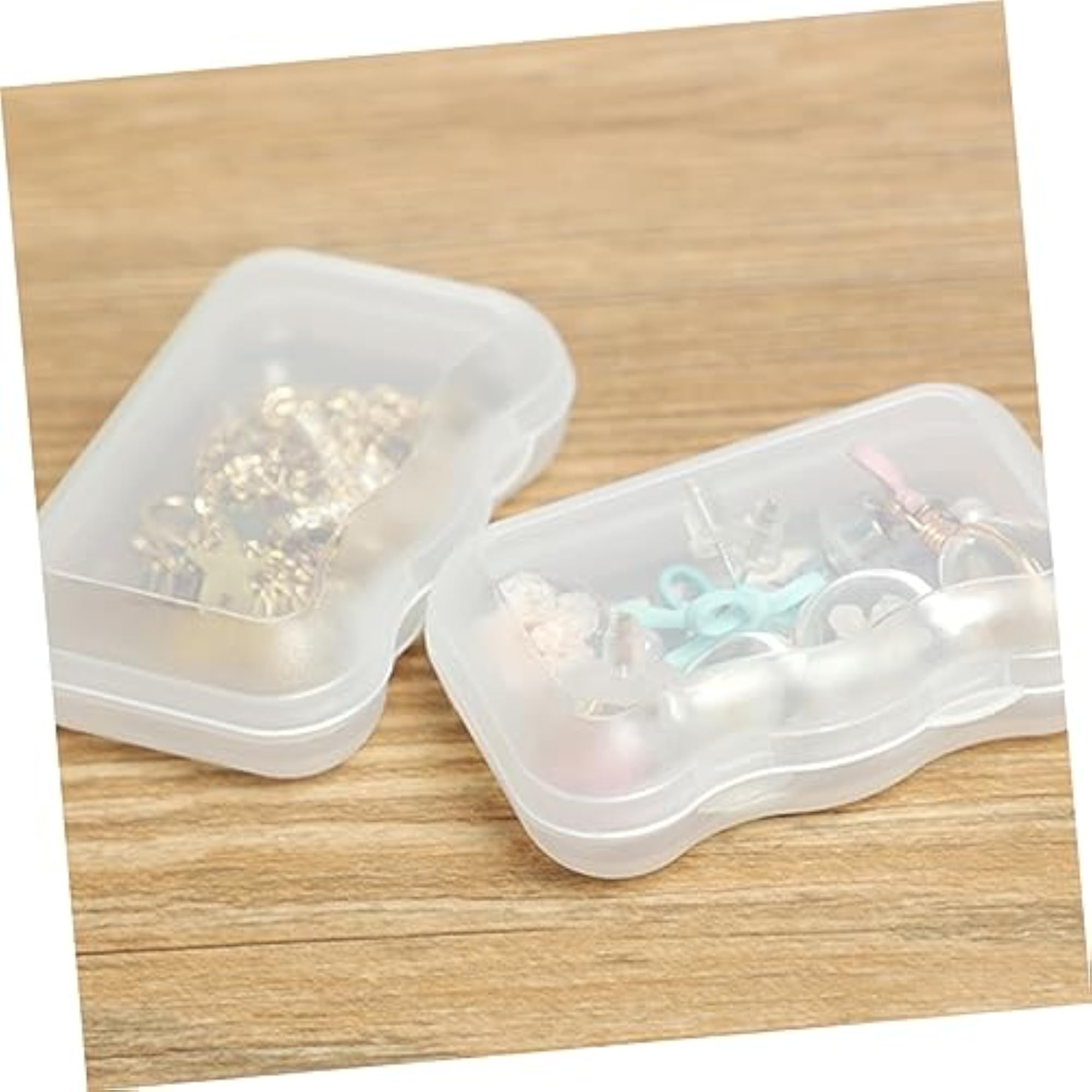 20pcs Mini Plastic Organizers for Rings, Necklaces, Bracelets