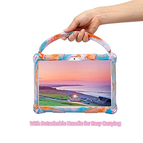 Sfulatdc Silicone Tablet Case with 360 Rotating Kickstand Strap/Shoulder Strap/Handle Compatible with Victbing 10 - Image 3