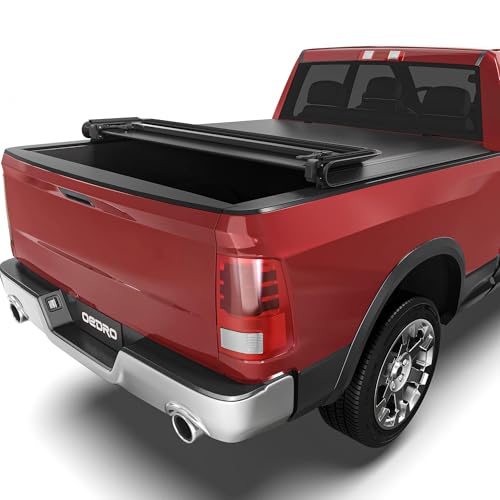 OEDRO Quad Fold Soft Tonneau Cover Truck Bed Cover Fits