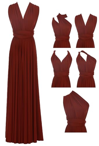 Edaydress Convertible Wrap Maxi Dress Multi Way Party Infinity Dresses to Wear to a Wedding Bridesmaid Dress