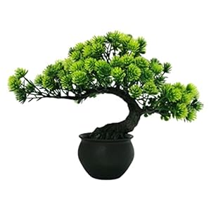1pc Plante Artificielle Lucky Strike Type Tree Tree Decoration décoration Ornements Fake Plastic Guest Greeting Pine 31 * 24cm (Vert)