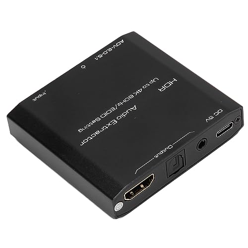 Extracteur de Son HDR HDMI, Séparateur D'extracteur Audio Vidéo HDMI Prenant en Le Convertisseur de Réglage EDID 4K 60Hz, pour HDCP Digital DTS 5.1 PCM, pour Lecteurs PS5
