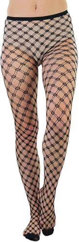Image of ToBeInStyle Women's Large Mesh Fishnet Patterned Pantyhose Tights