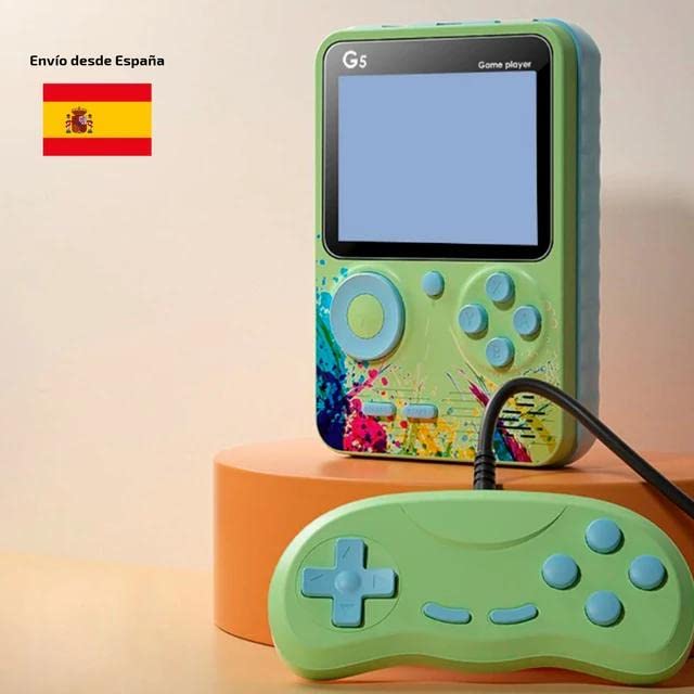 Console De Jeu Portable For G5 Avec 500 Jeux Rétro - Écran 3", Batterie 1020mAh, Sortie AV Pour TV - Bleu, Rose, Vert, Gris