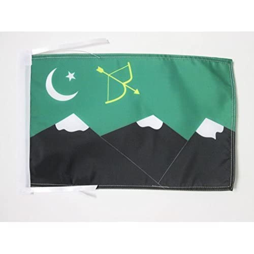 AZ FLAG - Burusho people Flag - 18'' x 12'' - 100% Polyester Hunzakuts Small Banner with Two Cords - Fade Resistant - Vivid Colors - 18x12 in - 45x30 Cm โ image 1