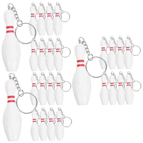 Porte-clés de quilles et mini boule de bowling en PVC pour sac